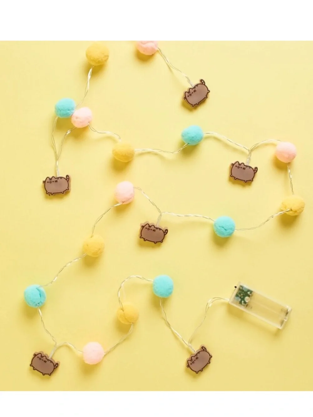 Pusheen Pom Pom String Light Garland - Pusheen Box Exclusive Winter 2020 - NWT